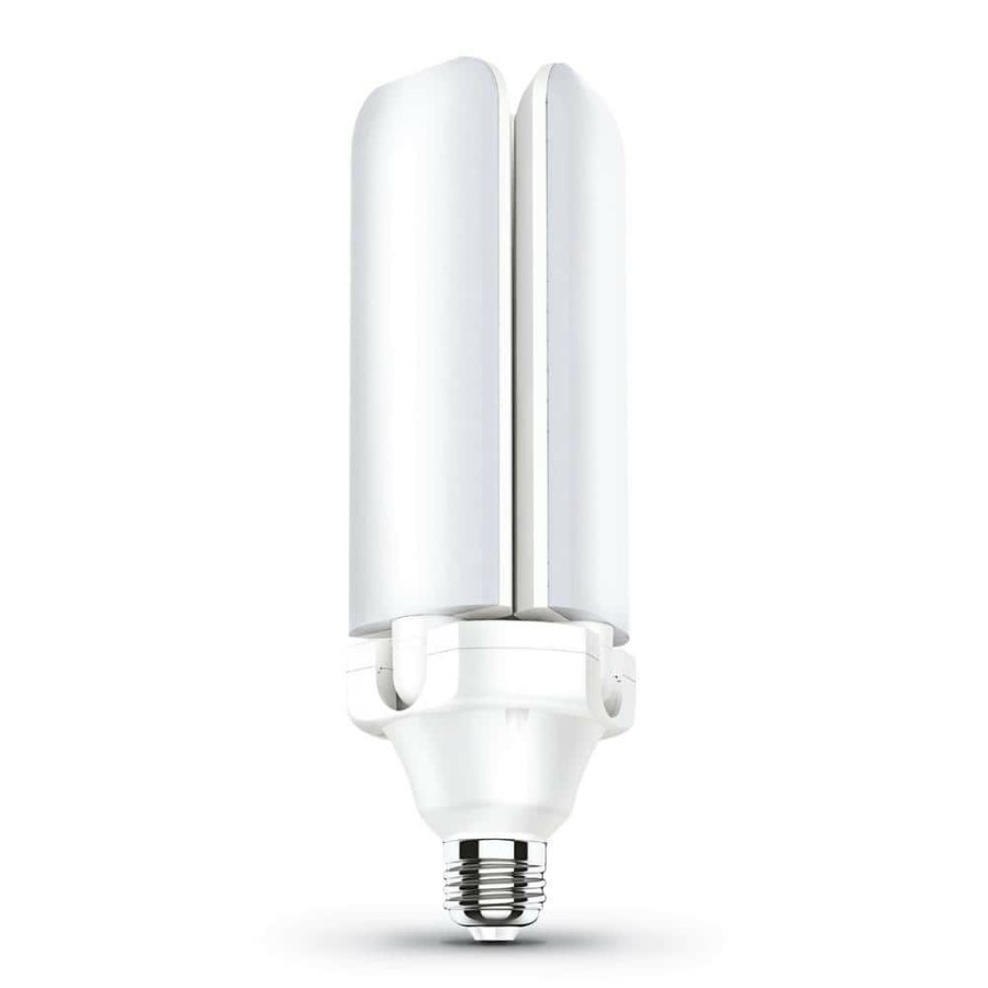 Light Bulbs * | 300-Watt Equivalent Indoor Garage 3-Panel Foldable Led Light Bulb, 5000K Daylight (1-Bulb) By Feit Electric