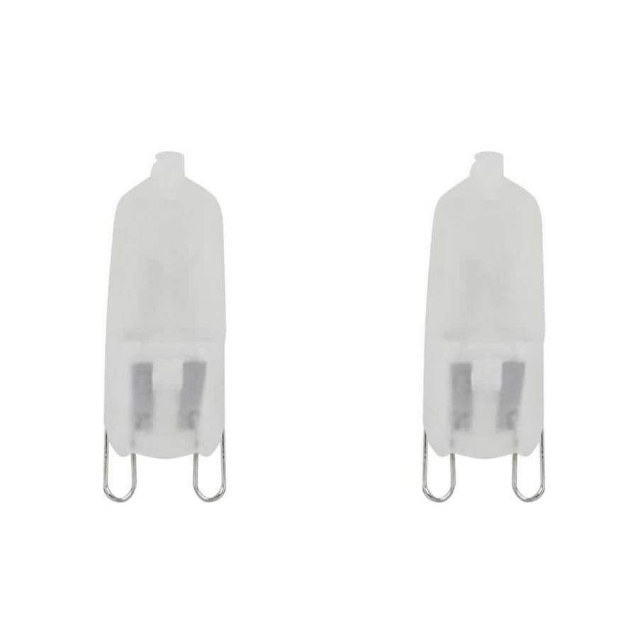 Light Bulbs * | 50-Watt Bright White (3000K) T4 G9 Bi-Pin Base Dimmable Decorative Halogen Light Bulb (2-Pack) By Feit Electric