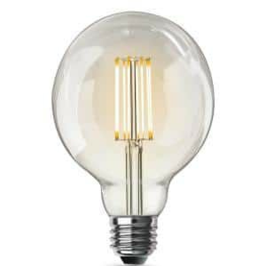 Light Bulbs * | 60-Watt Equivalent G30 Dimmable Cage Filament Clear Glass E26 Vintage Edison Led Light Bulb, Soft White By Feit Electric