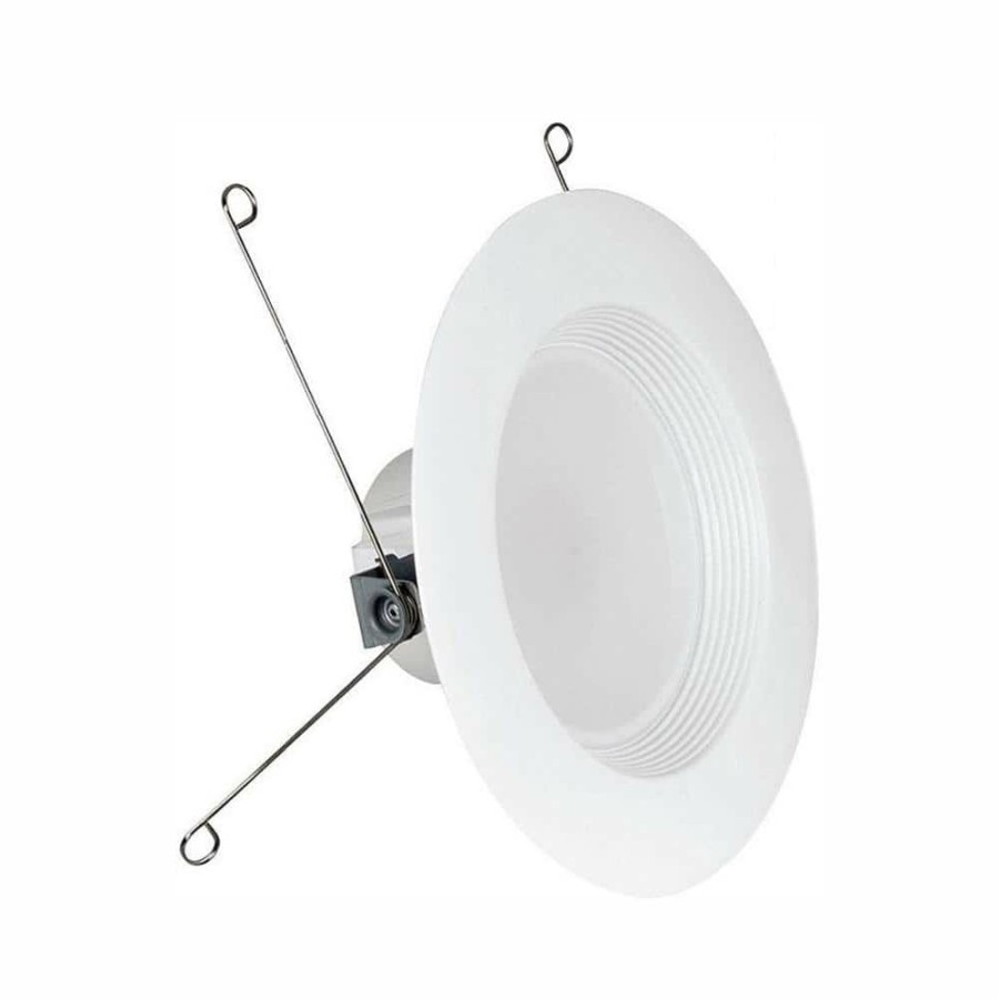 Recessed Lighting * | 75W Equivalent Soft White 5/6 In. White Baffle-Trim Recessed Retrofit Downlight Led 90 Cri Maintenance Pack (24-Pack) By Feit Electric