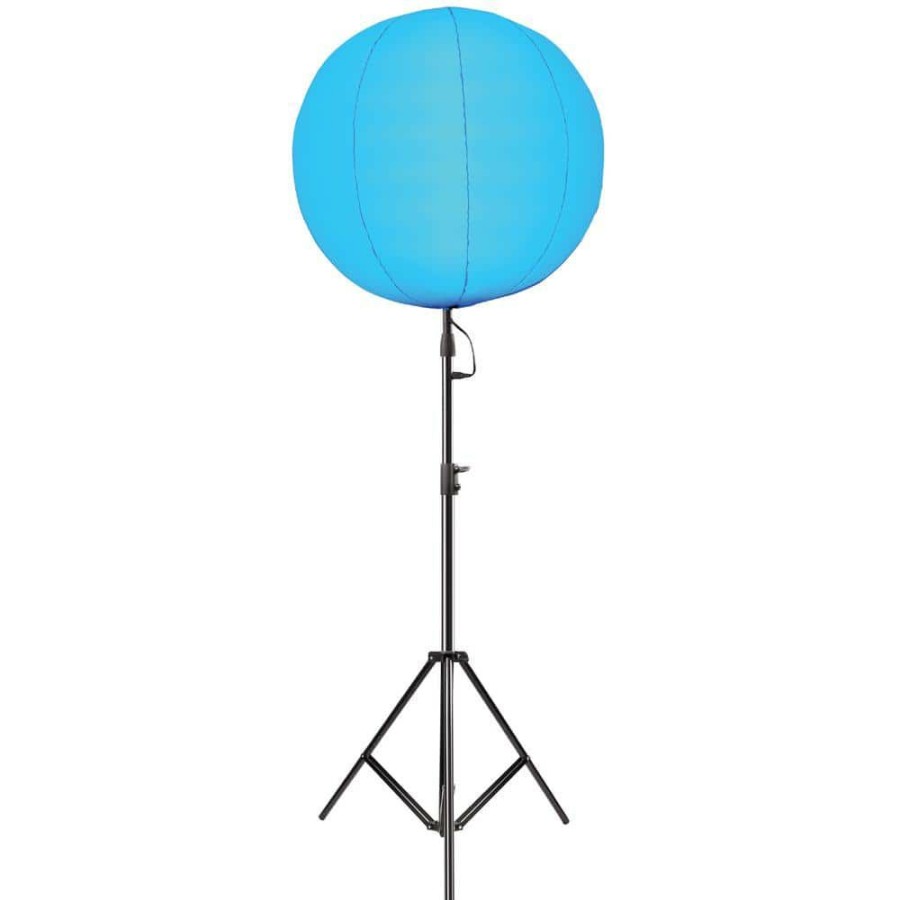 Outdoor Lighting * | 96 In. 75-Watt Inflatable Multi-Color Portable Balloon With Black Adjustable Height Plug-In Outdoor Led Flood Floor Lamp By Feit Electric