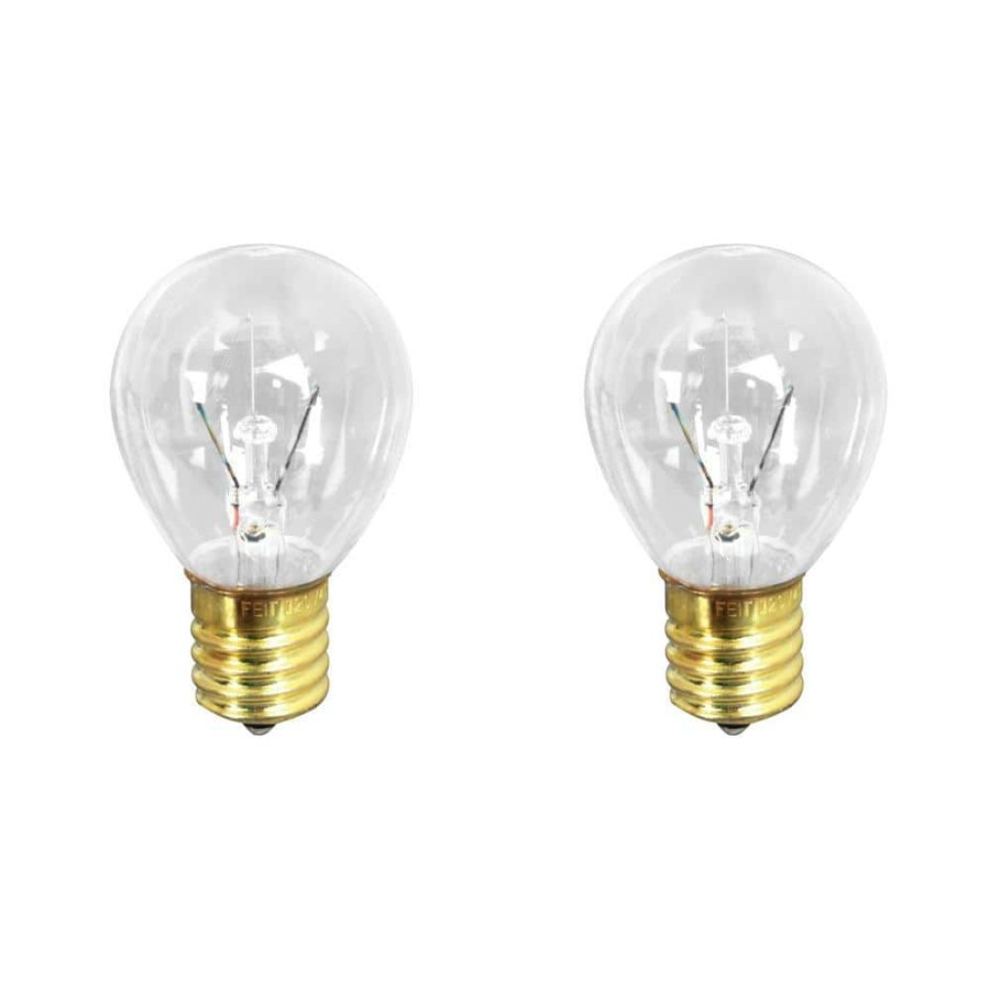 Light Bulbs * | 40-Watt Soft White (2700K) S11 Intermediate E17 Base Dimmable Incandescent Light Bulb (2-Pack) By Feit Electric