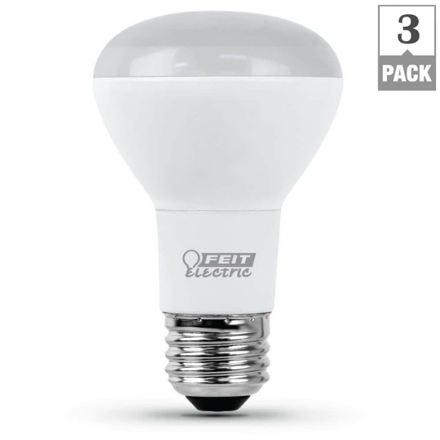 Light Bulbs * | 75-Watt Equivalent R20 Dimmable Energy Star Flood Led Light Bulb, 5000K Daylight (3-Pack) By Feit Electric