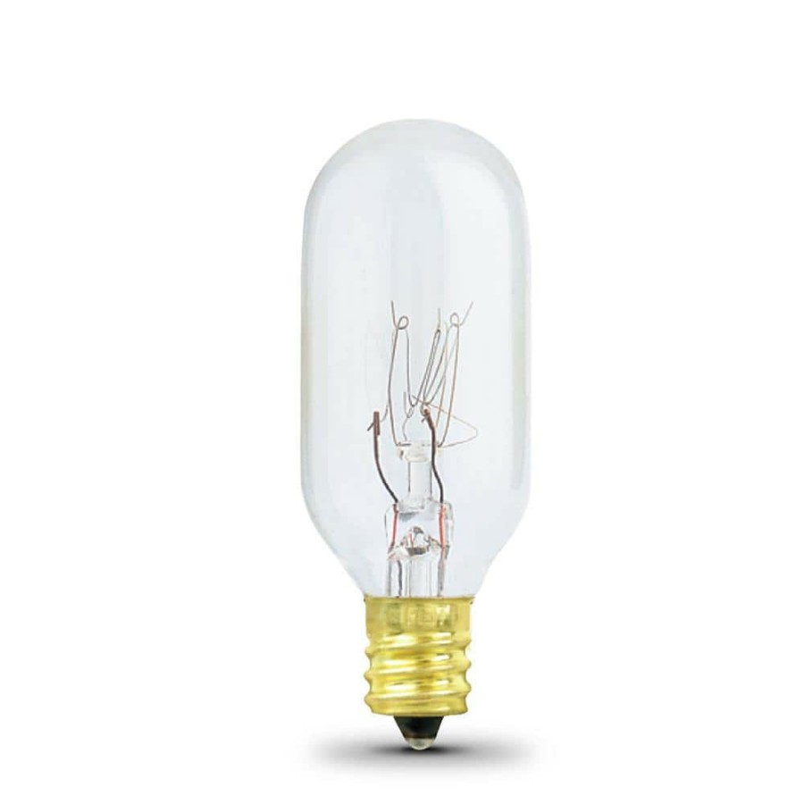 Light Bulbs * | 25-Watt T8 Dimmable E17 Base Incandescent Appliance Light Bulb, Soft White 2700K By Feit Electric