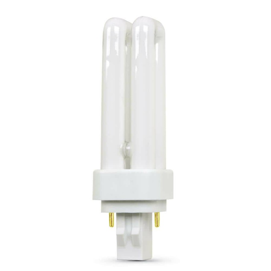 Light Bulbs * | 13-Watt Equivalent Pl Cflni Quad Tube 2-Pin Gx23-2 Base Compact Fluorescent Cfl Light Bulb, Cool White 4100K (1-Bulb) By Feit Electric