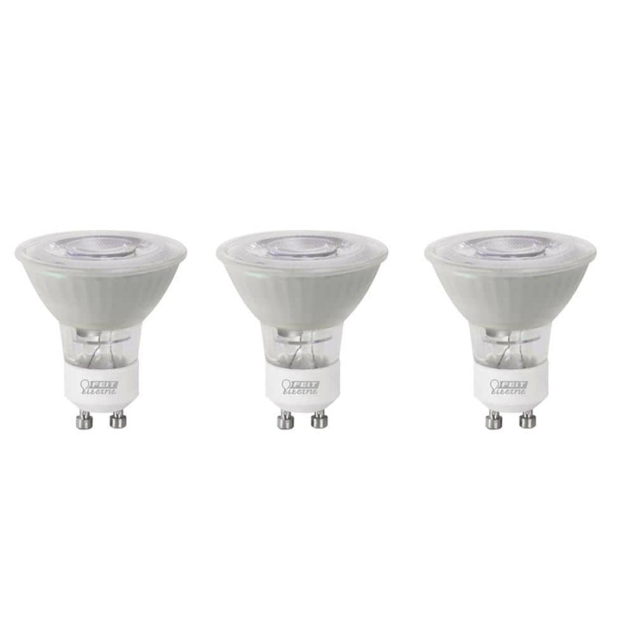 Light Bulbs * | 35-Watt Equivalent Bright White (3000K) Mr16 Gu10 Bi-Pin Base Led Light Bulb (3-Pack) By Feit Electric