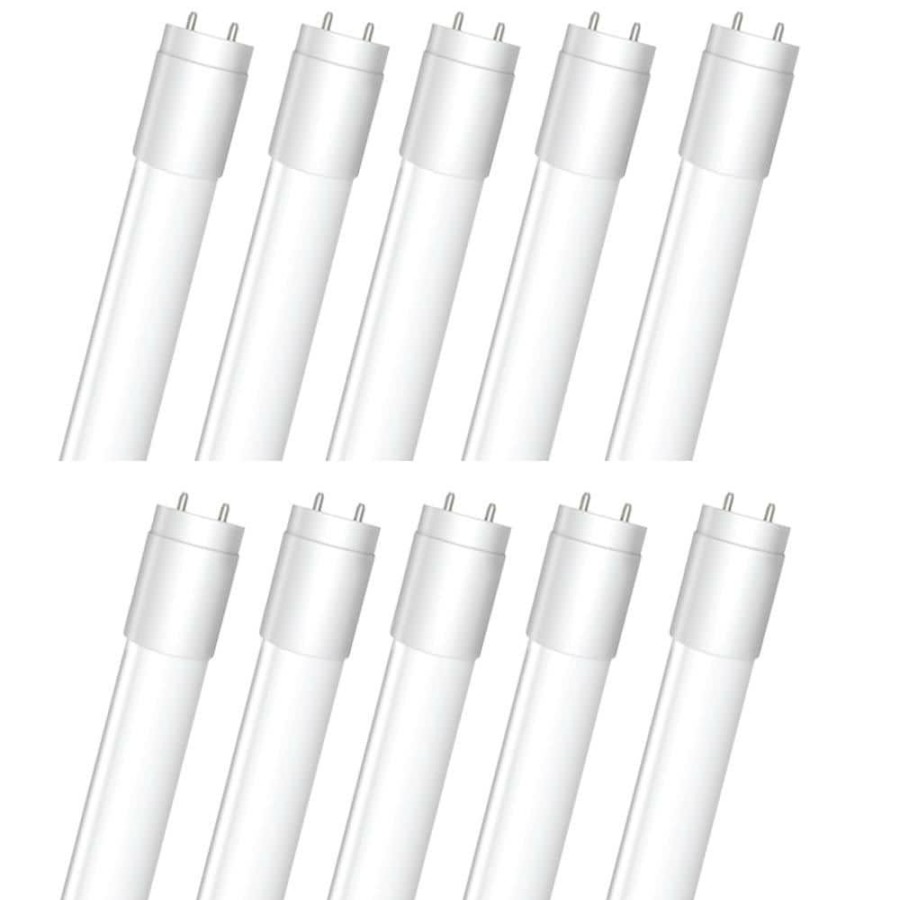 Light Bulbs * | 20-Watt 4 Ft. T12 G13 Type A Plug And Play Linear Led Tube Light Bulb, Cool White 4000K (10-Pack) By Feit Electric