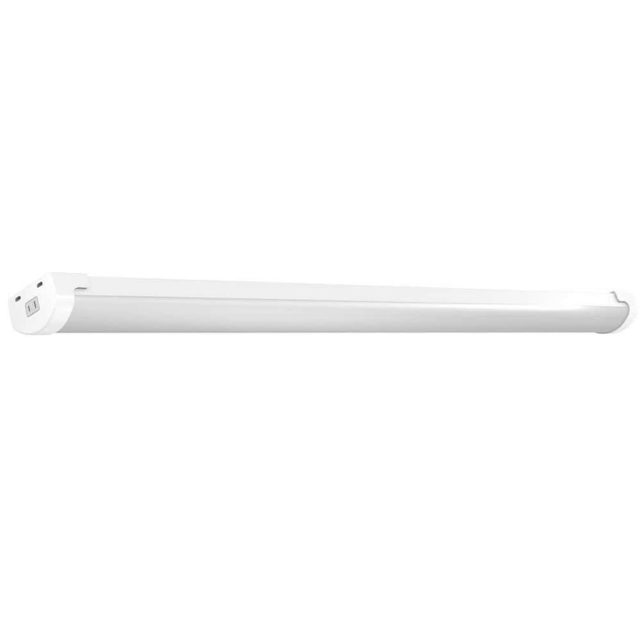 Commercial Lighting * | 4 Ft. 64- Watt Equivalent Integrated Led White Motion Shop Light With Remote By Feit Electric