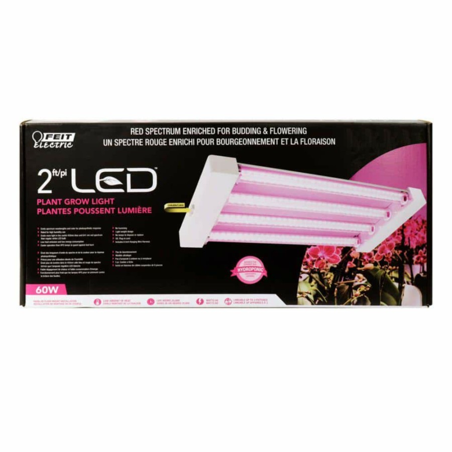 Garden Center * | 60-Watt White Indoor Led Gro-Watt Light White Adjustable Light By Feit Electric