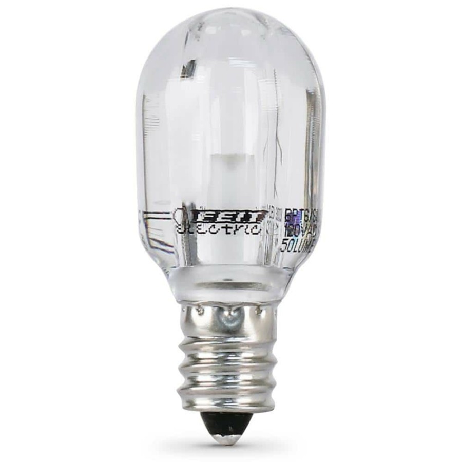 Light Bulbs * | 15-Watt T6 E12 3000K Bright White Equivalent Candelabra Base Led Light Bulb By Feit Electric