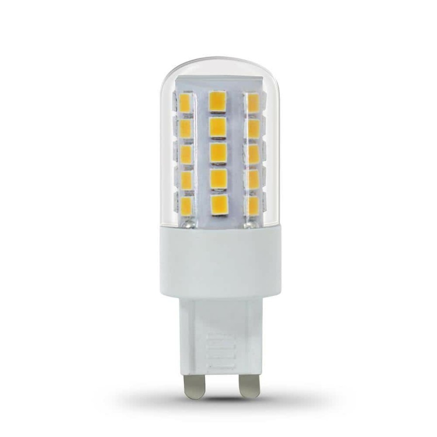 Light Bulbs * | 40-Watt Equivalent Bright White (3000K) T4 G9 Bi-Pin Base Decorative Led Light Bulb By Feit Electric