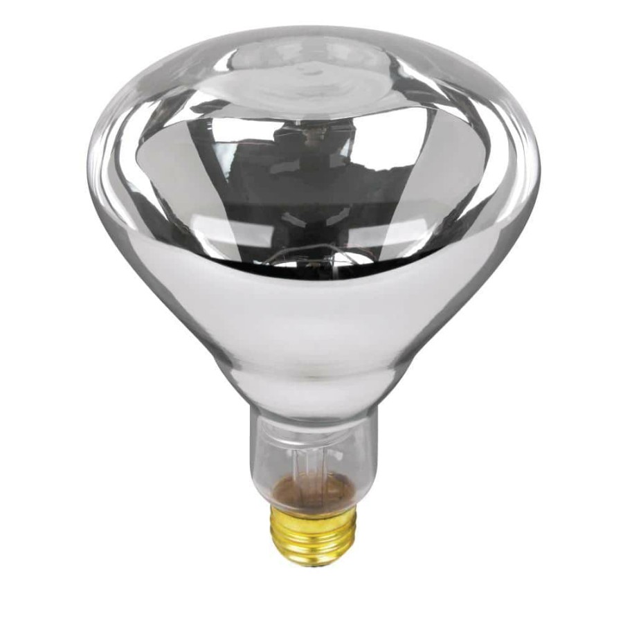 Light Bulbs * | 250-Watt Br40 Dimmable Incandescent 120-Volt Heat Lamp Soft White (2700K) Hid Light Bulb By Feit Electric