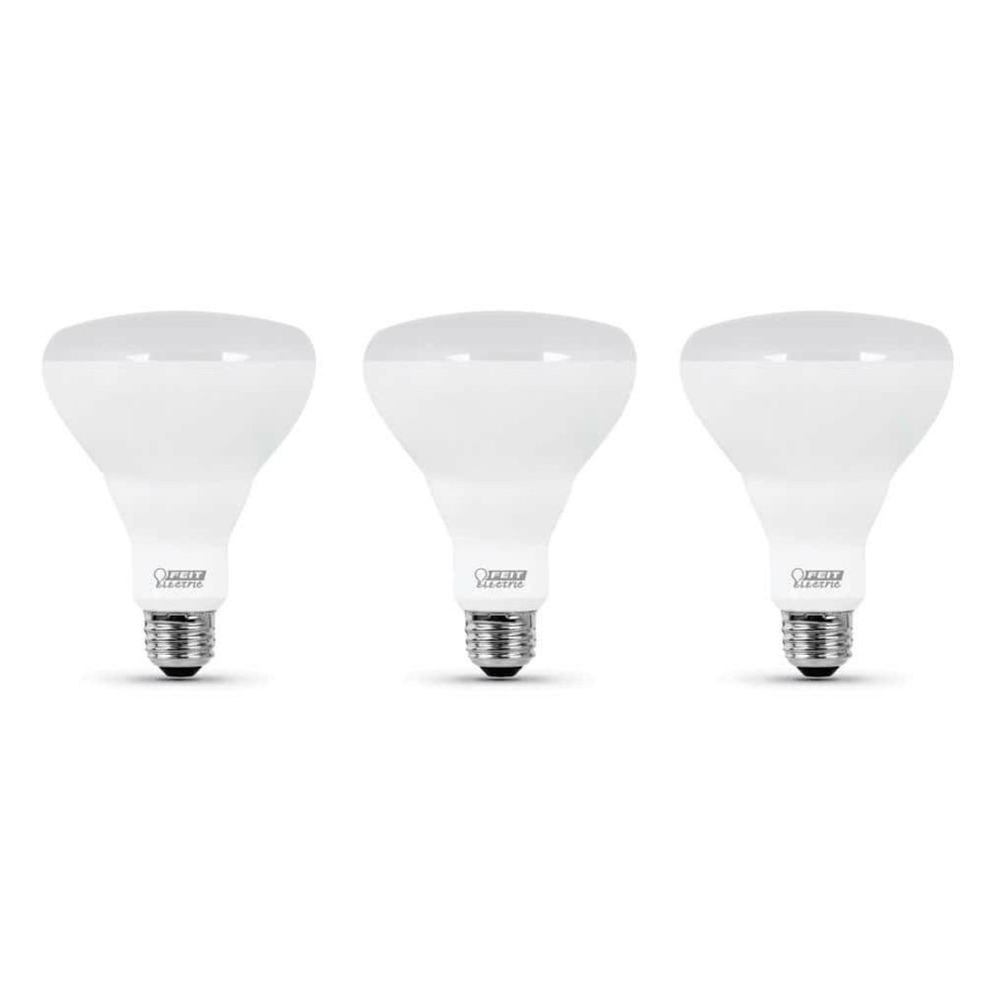 Light Bulbs * | 65-Watt Equivalent Br30 Dimmable Cec Title 20 Energy Star 90+ Cri Flood Led Light Bulb, Soft White 2700K (3-Pack) By Feit Electric