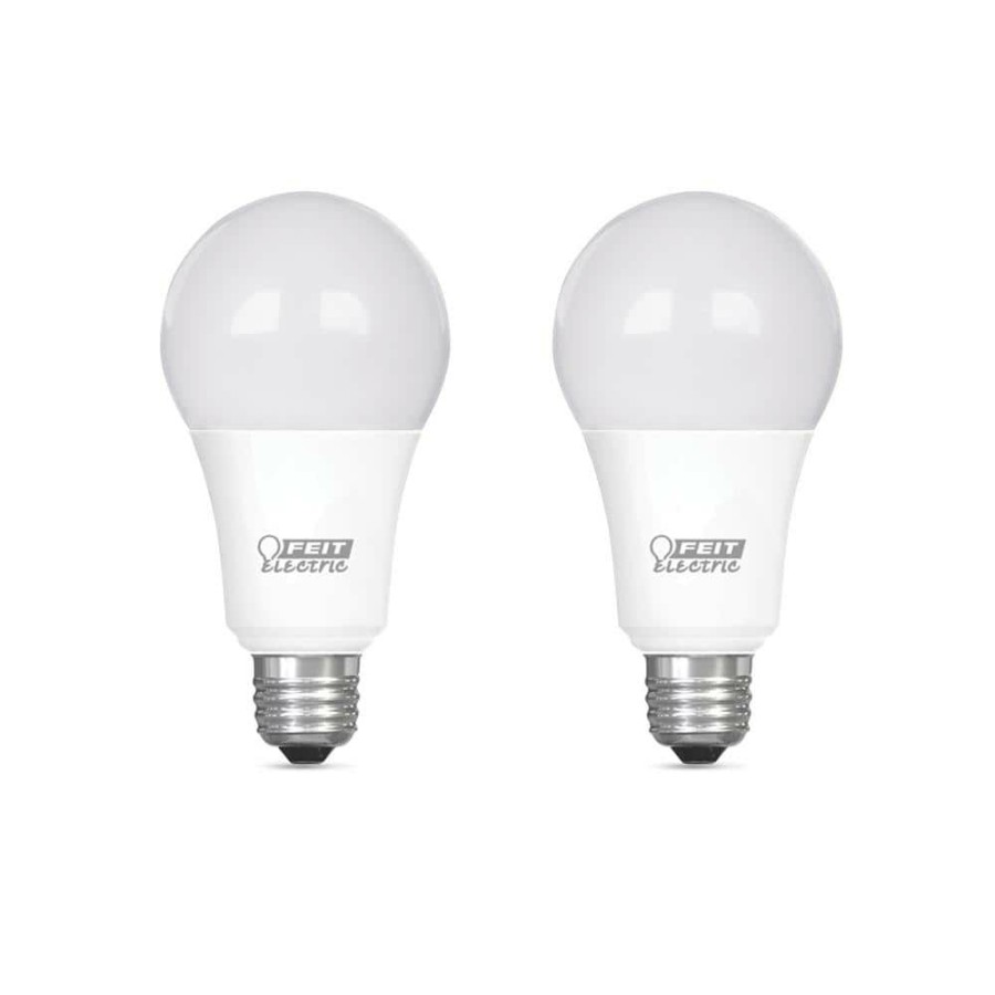 Light Bulbs * | 75-Watt Equivalent A19 Dimmable Cec Energy Star 90+ Cri Indoor Led Light Bulb, Daylight (2-Pack) By Feit Electric