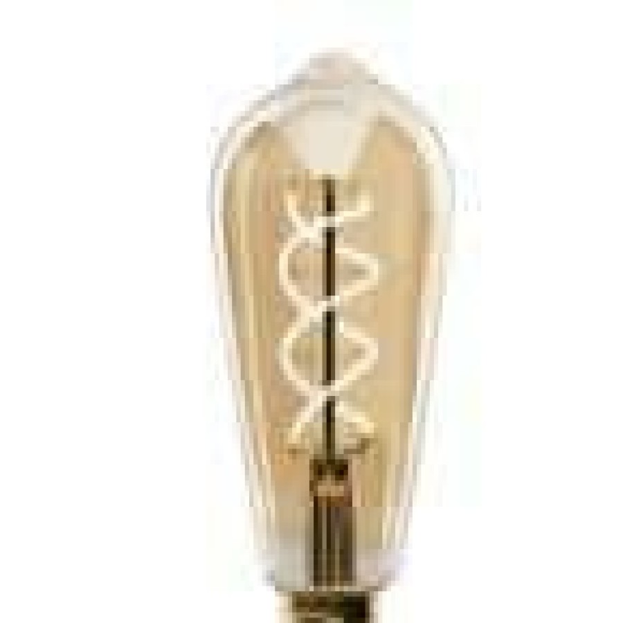 Light Bulbs * | 60-Watt Equivalent St19 Dimmable Spiral Filament Amber Glass E26 Vintage Edison Led Light Bulb, Warm White By Feit Electric