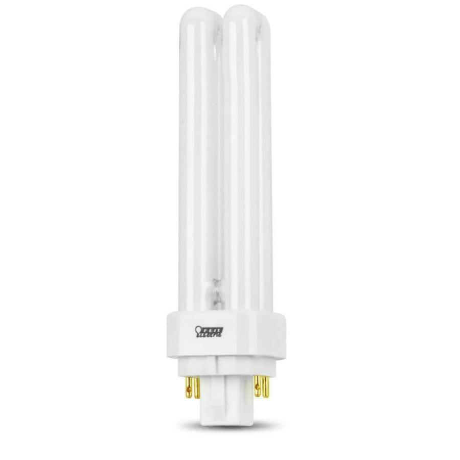 Light Bulbs * | 13-Watt Pl Cflni Quad Tube 4-Pin Plug-In G24Q-1 Base Compact Fluorescent Cfl Light Bulb, Soft White 2700K By Feit Electric