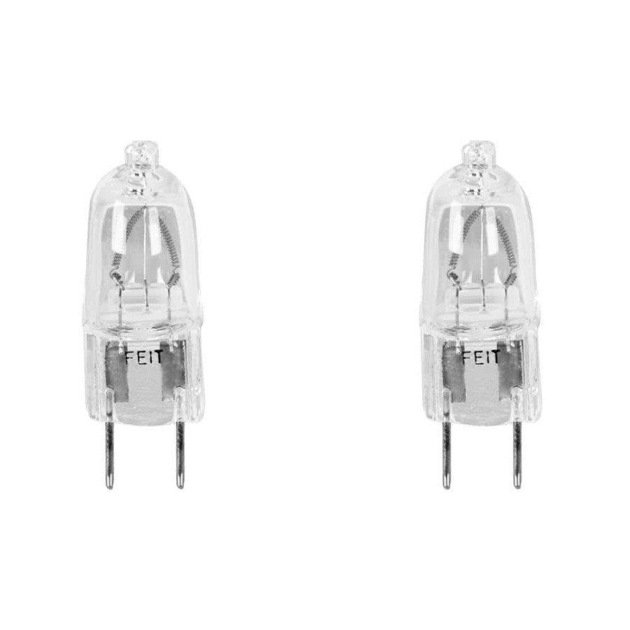 Light Bulbs * | 100-Watt Bright White (2700K) T4 G8 Bi-Pin Base Dimmable Halogen Light Bulb (2-Pack) By Feit Electric