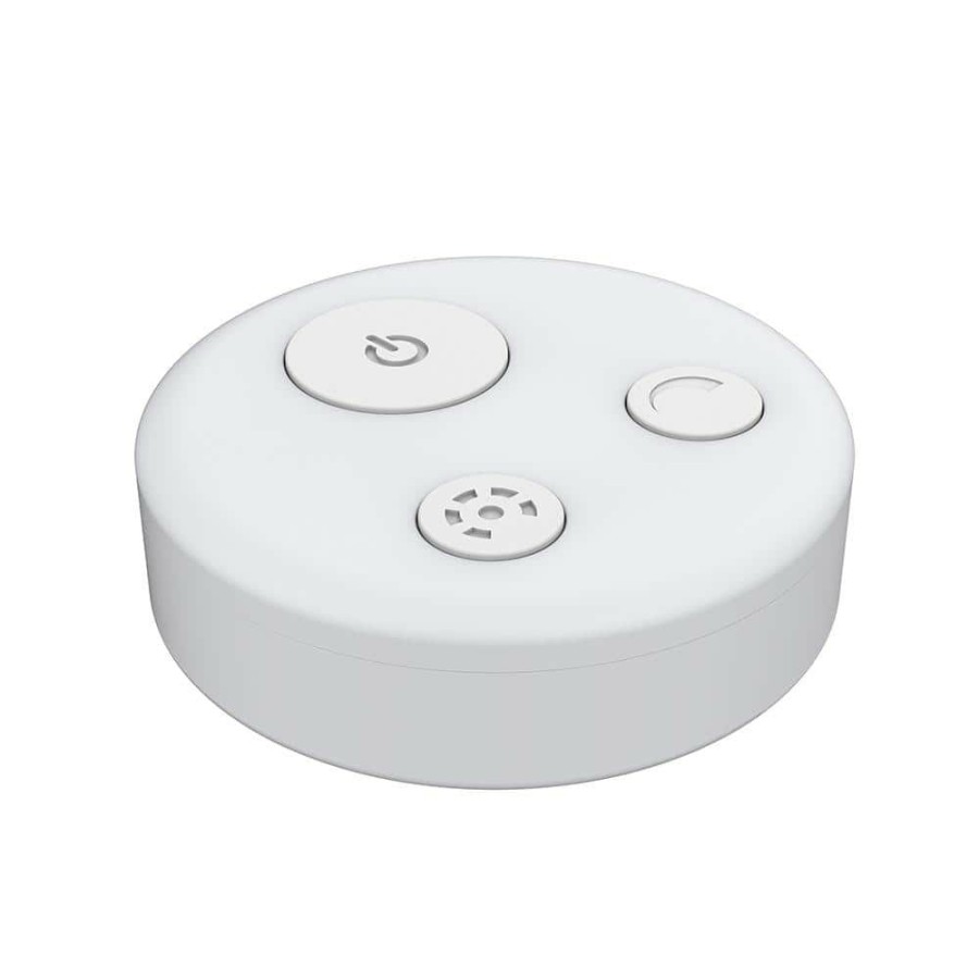 Cabinet Lights * | White Under Cabinet Wireless Remote Control Mountable Disc Connector Cord, Batteries Included By Feit Electric