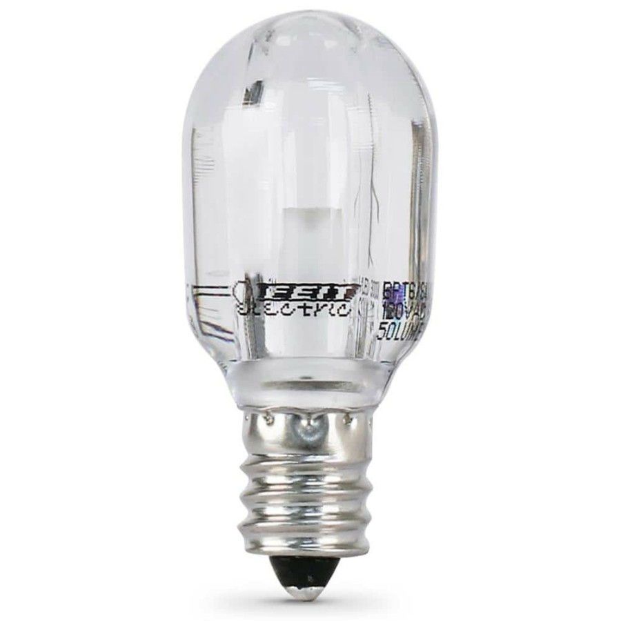 Light Bulbs * | 15-Watt Equivalent Bright White (3000K) T7 Intermediate E17 Base Appliance Led Light Bulb (1-Bulb) By Feit Electric