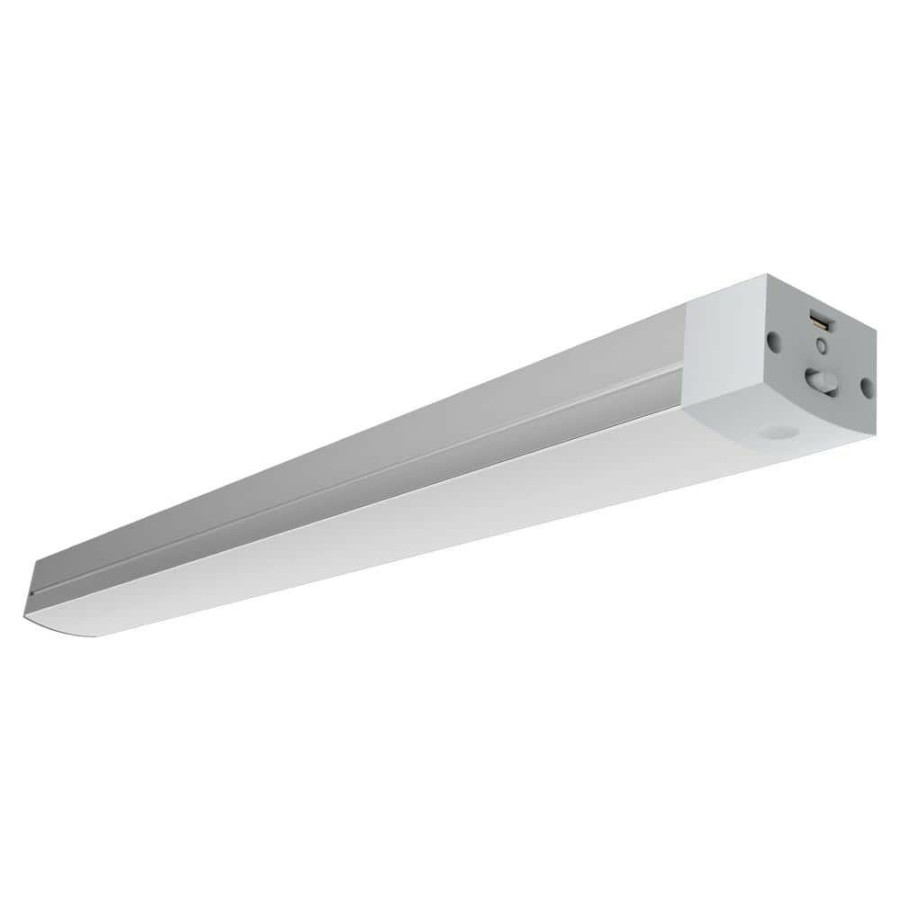 Cabinet Lights * | 16.5 In. White Rechargeable Under Cabinet Led Light, 4000K Cool White By Feit Electric