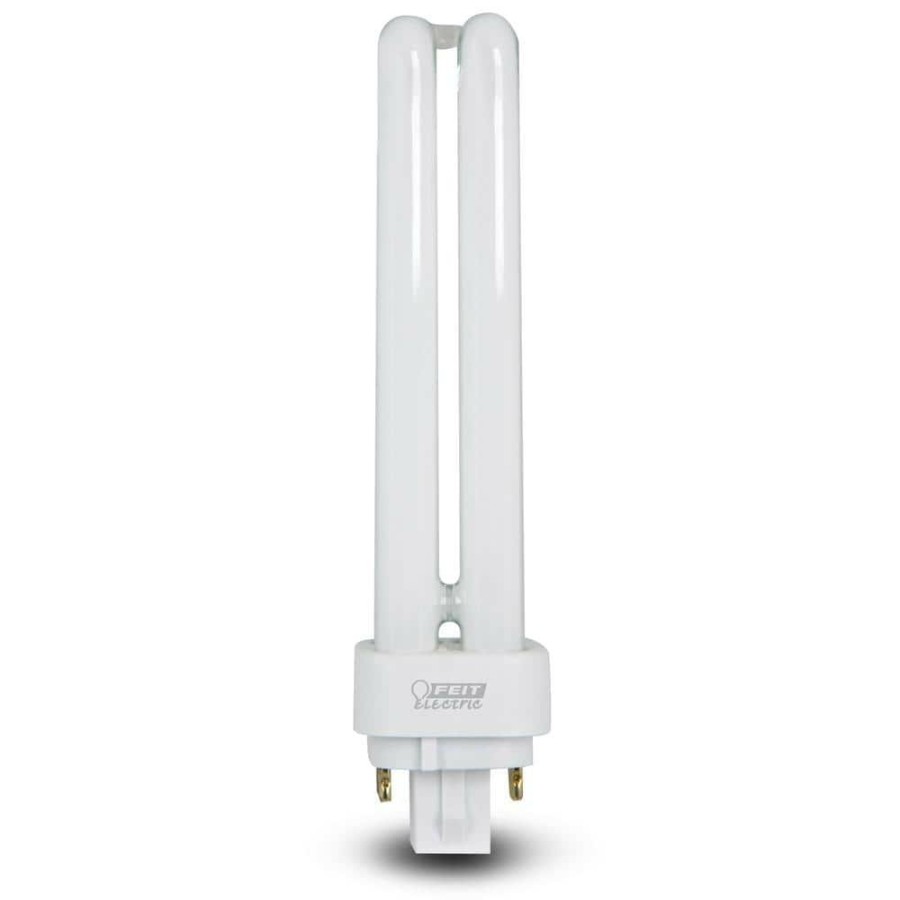 Light Bulbs * | 18-Watt Equivalent Pl Cflni Quad Tube 4-Pin G24Q-2 Base Compact Fluorescent Cfl Light Bulb, Soft White 2700K (1-Bulb) By Feit Electric