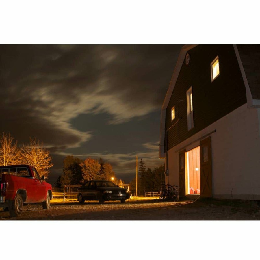 Outdoor Lighting * | 40-Watt Stainless Outdoor Security Dual Head Dusk To Dawn With Color Changing Integrated Led Flood Light By Feit Electric