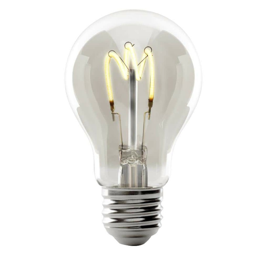 Light Bulbs * | 40-Watt Equivalent A19 Dimmable H Shape Filament Clear Glass E26 Vintage Edison Led Light Bulb, Warm White By Feit Electric