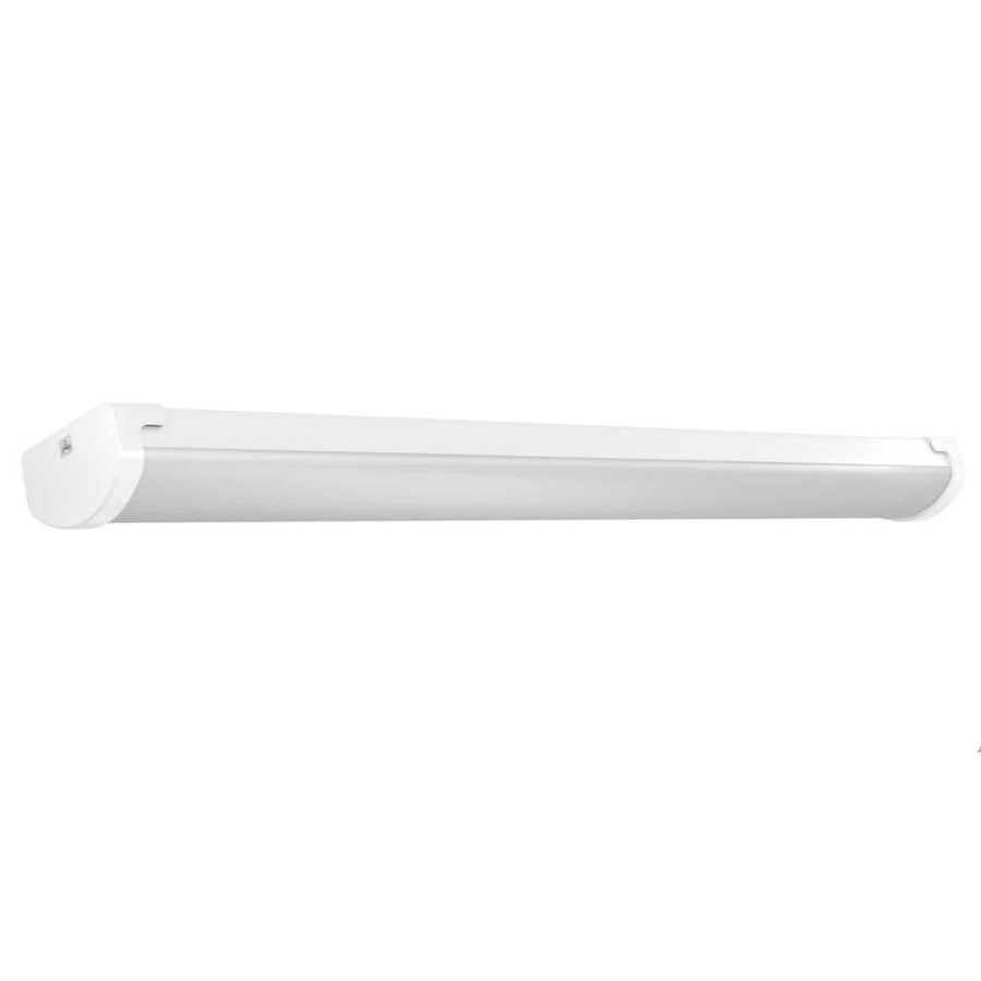 Commercial Lighting * | 4 Ft. 64- Watt Equivalent Integrated Led White Motion Utility Shop Light With Remote By Feit Electric