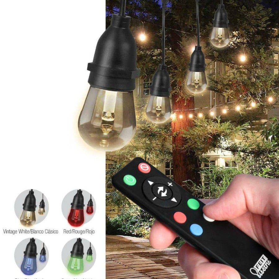 Outdoor Lighting * | Replacement Color Changing String Lights Remote Control By Feit Electric