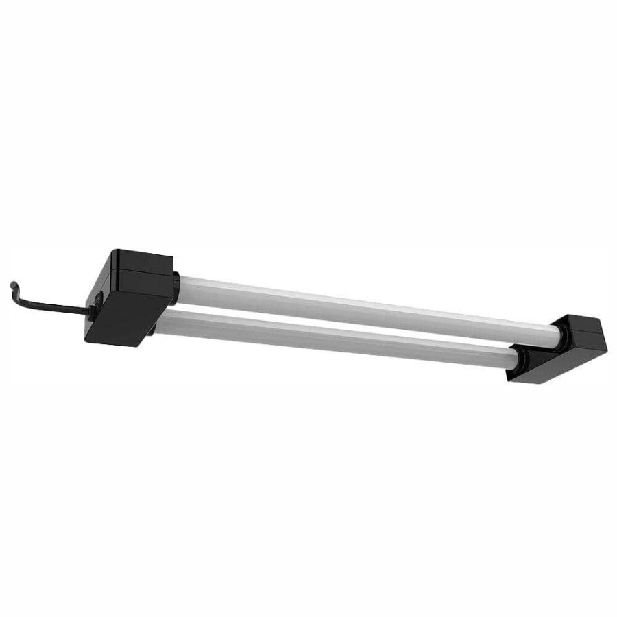 Commercial Lighting * | 2 Ft. 2-Light 19-Watt Black Integrated Utility Led Shop Light (4-Pack) By Feit Electric