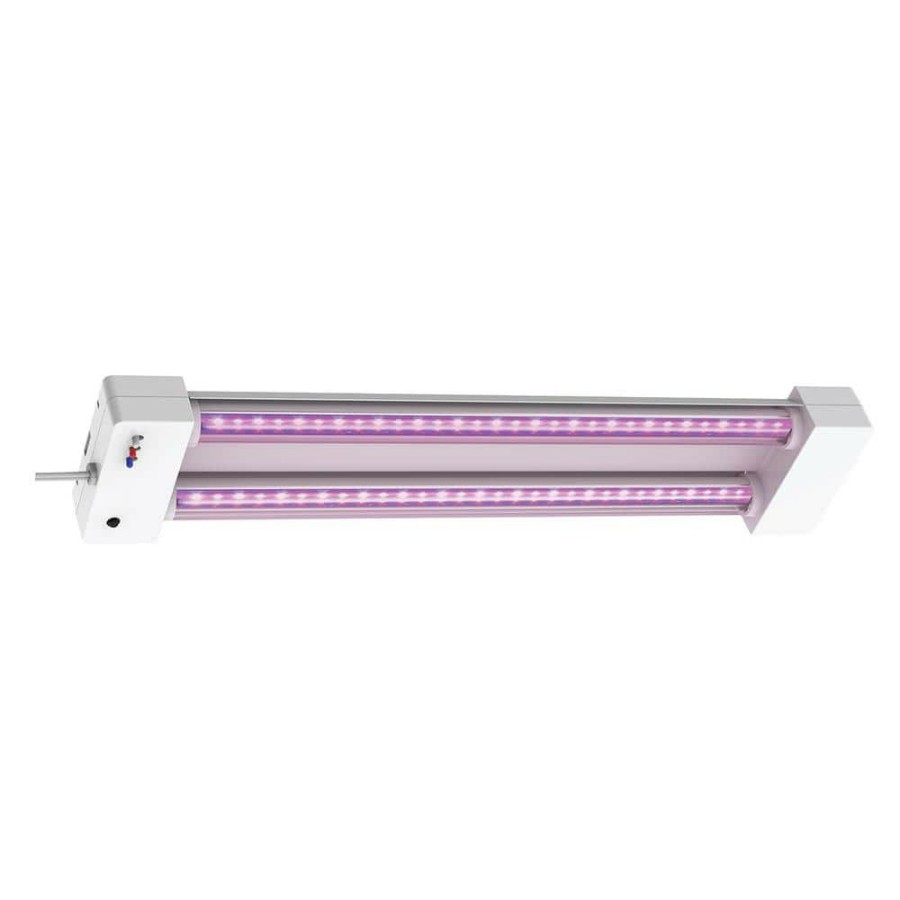 Garden Center * | 2 Ft. 32-Watt White Led 3 Adjustable Spectrum Linkable Plant Grow Light Fixture By Feit Electric